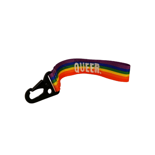 Regenbogen Schlüsselanhänger "Queer."