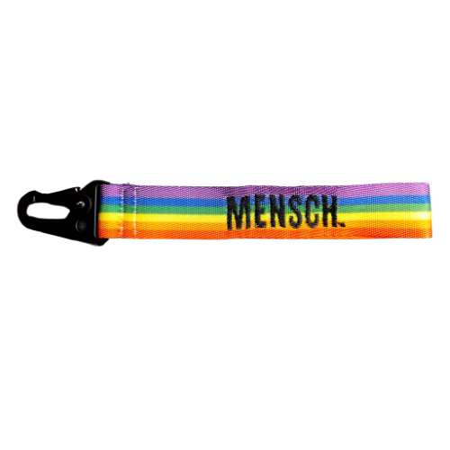 Regenbogen Schlüsselanhänger "Mensch."