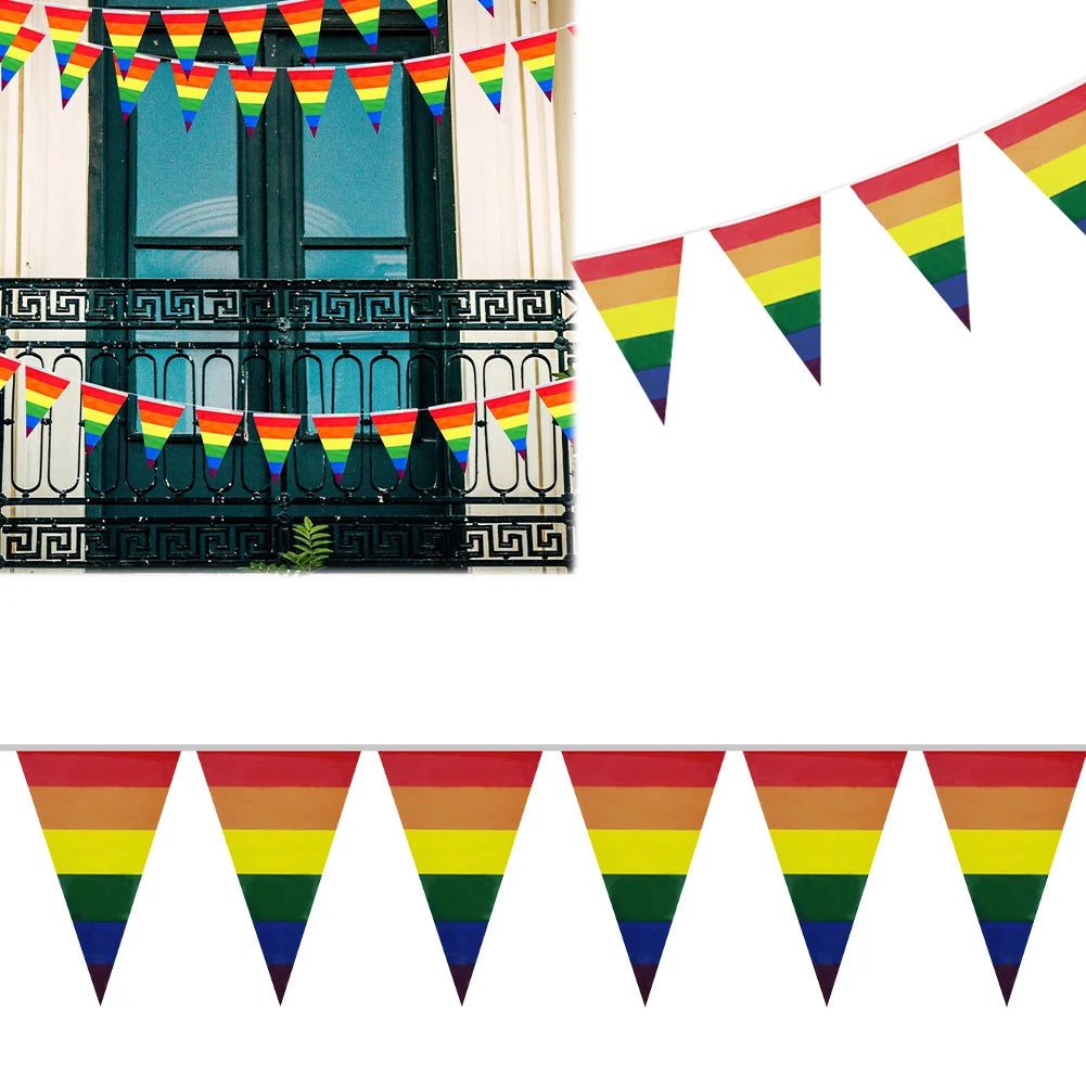 Regenbogen Flaggen Banner