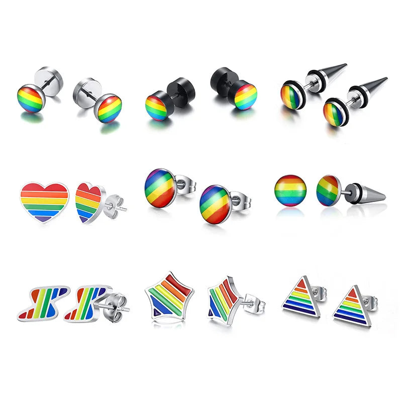 Regenbogen Ohrenstecker