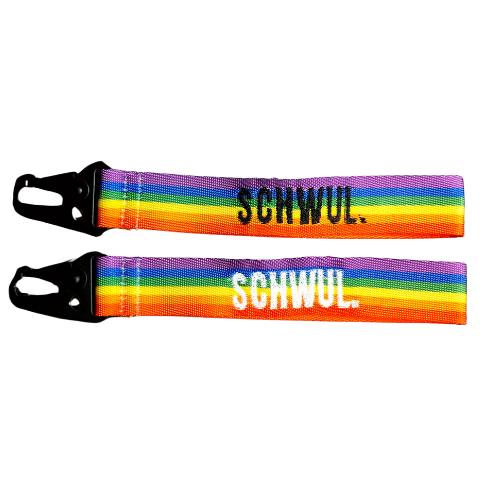 Regenbogen Schlüsselanhänger "Schwul"